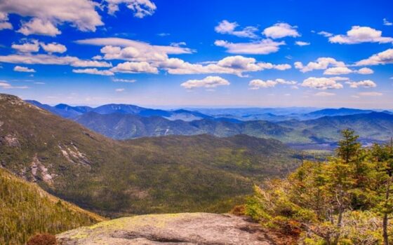 Lookout from Mount Marcy in the High Peaks Region of Adirondack State Park